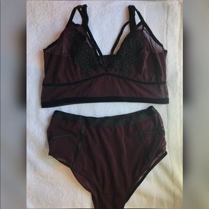 Bralette and panty set